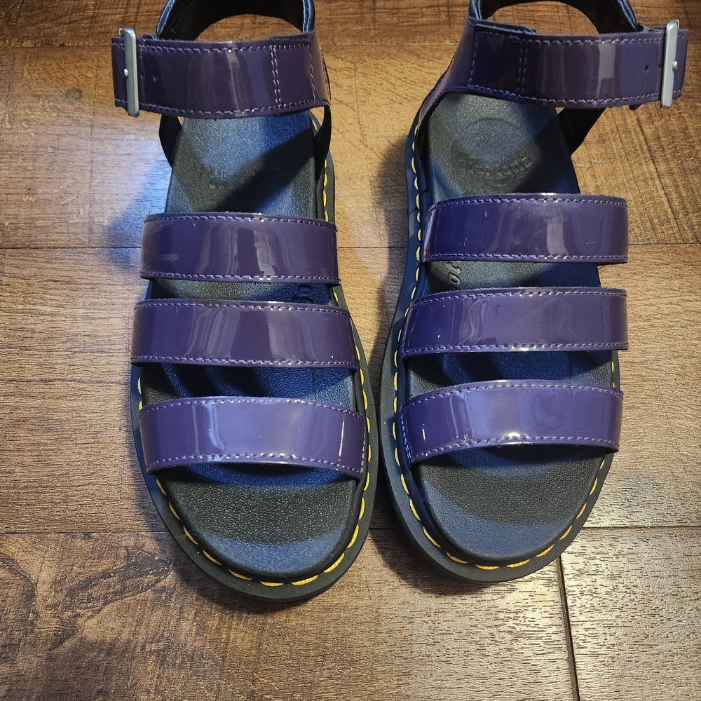 Dr. Martens Purple Sandals with Adjustable Straps